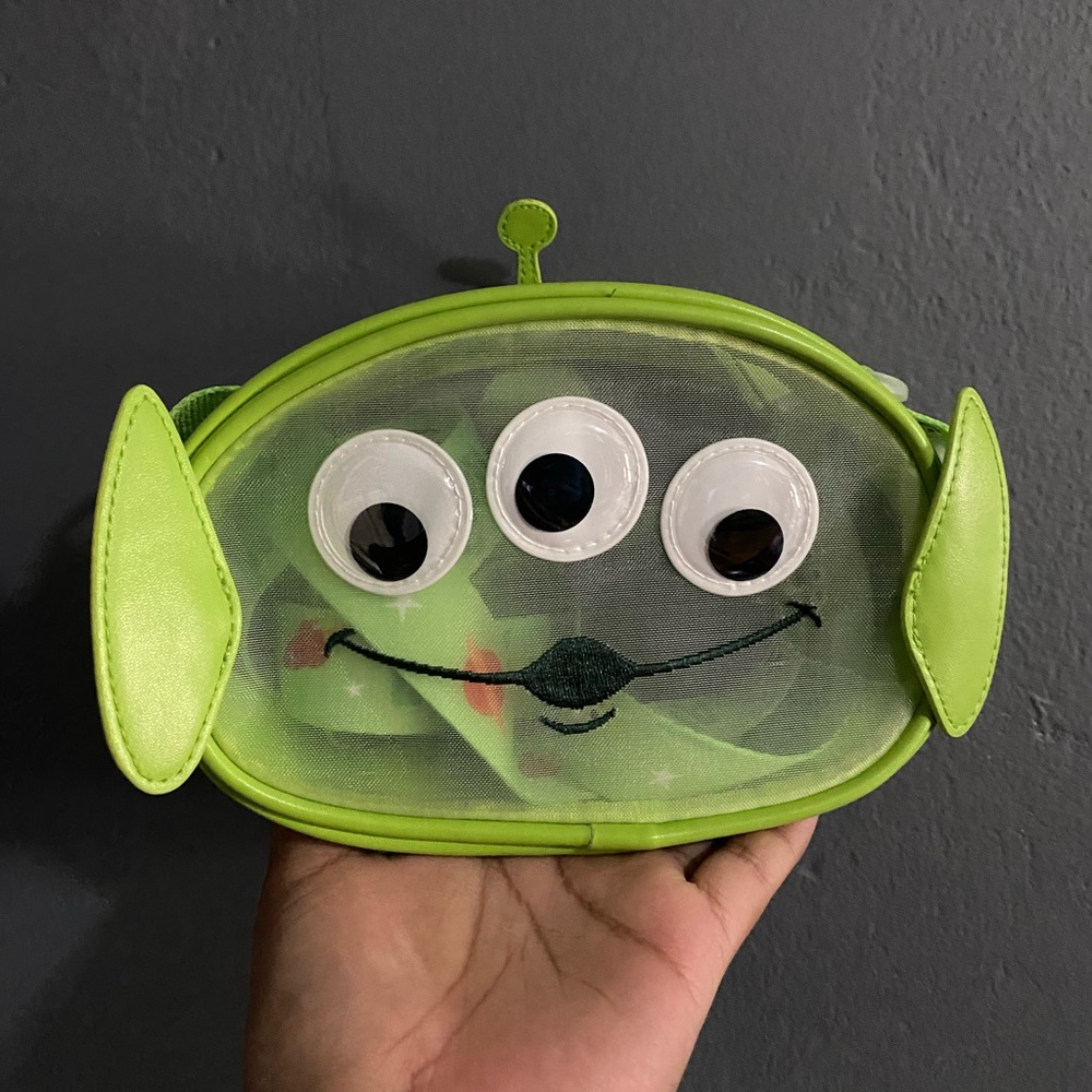 Green alien mini cross body bag